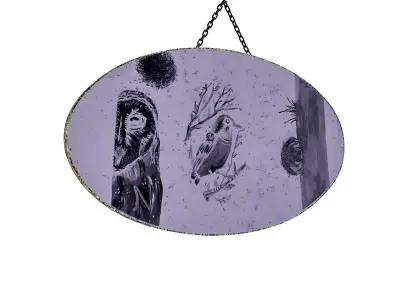 wooden frame 01 Low-poly 3D model