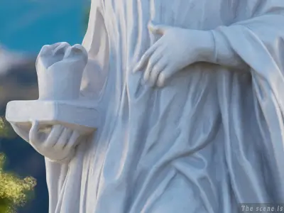 Benedict of Nursia 3D model