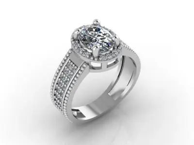 Mini Set Ring Pendant Earrings STL 3DM Womens Jewelry 3D print model