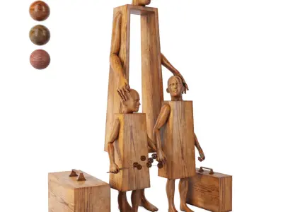 Decorative Family Sculptures Vol-2 3D model