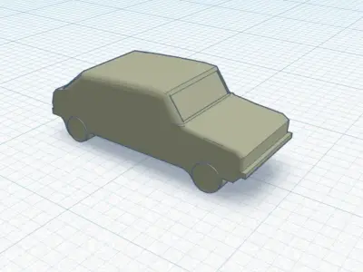 Low poly toy car Low-poly 3D model