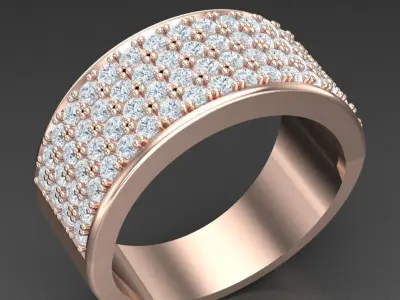 Luxury Men Rings Designs 5MR091 3D print model