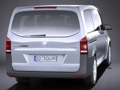 Mercedes-Benz Vito Tourer 2017 VRAY 3D model