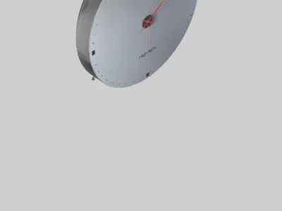 HighTech Wall Clock with Voice Control model Low-poly 3D model