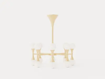 Astoria Chandelier Low-poly 3D model
