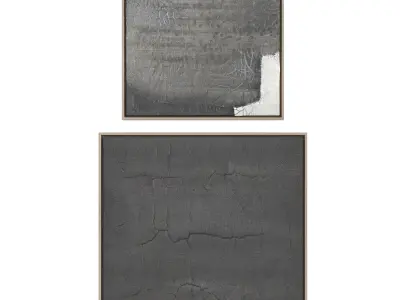 Abstract Painting Frame Set 09 3D model