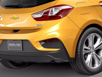 Chevrolet Cruze RS hatchback 2016 3D model