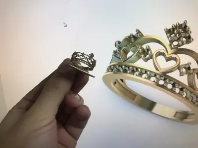 Ring woman anillo dama mujer  3D print model