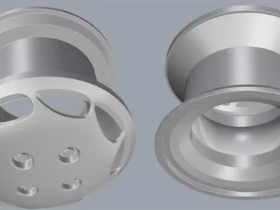 3D Car Wheel 3D Tire clear Model 3D print model