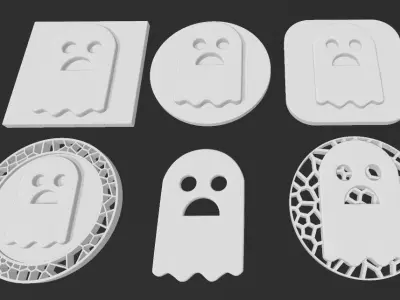 Ghost signs collection 3D print model