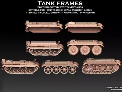 Tank Frames 3D print model