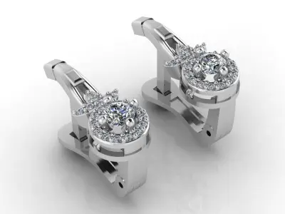 Mini Set Ring Pendant Earrings STL 3DM Womens Jewelry 3D print model