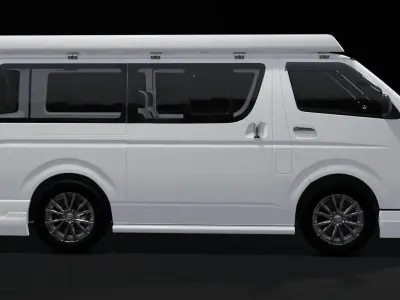 Toyota Hiace Super GL Modif 3D model