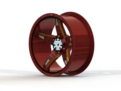 Rim for 3D printing - size 20x9 - Marvel Edition - Ironman 3D model