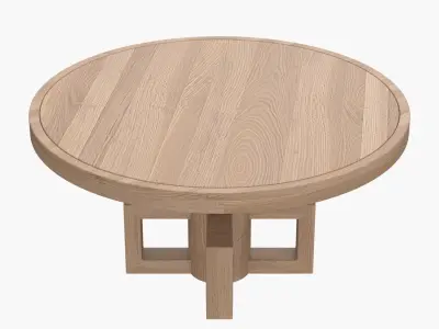 Lima Dining Table GTAB531WAW 60 3D model