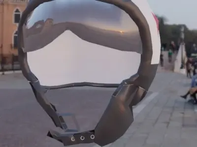 helmet HEMLET  Low-poly 3D model