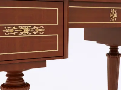 classical desk 3D model