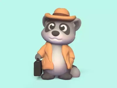 Raccoon Coat 3D print model