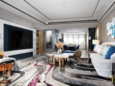 living room  3D model