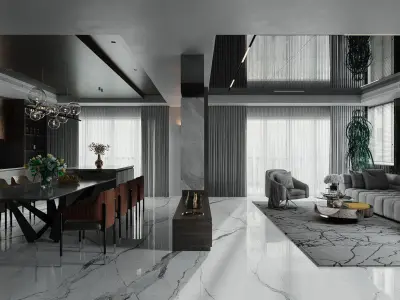 Kitchen Interior Model 3D model