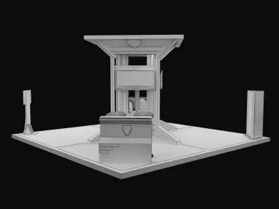 Booth Exhibition Stand a604 3D model