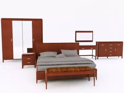 bogatti lolita bedroom set 3D model