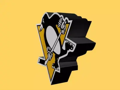 Pittsburgh Penguins Team Logo 3D model