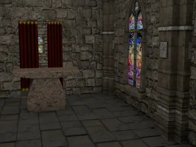 Mittelalterliche Kapelle - Medieval Church 3D model