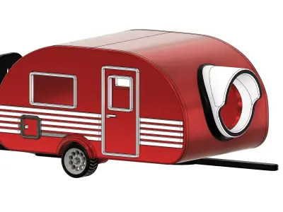 Caravan BirdHouse 2 3D print model