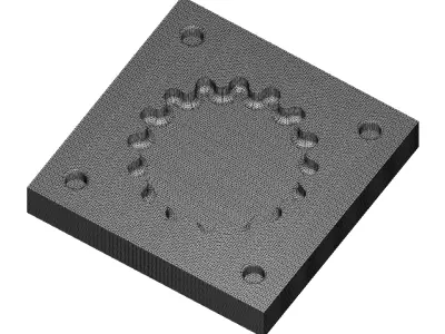 Chocolate Mold Mechanical Gear 3D print model