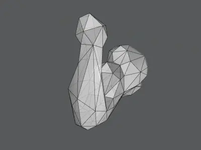 Low Poly Arm Free 3D print model