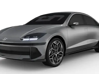 Hyundai Ioniq 6 2023 Low-poly 3D model