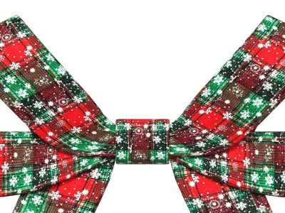 Christmas Bow Ribbon 53 Low-poly 3D model