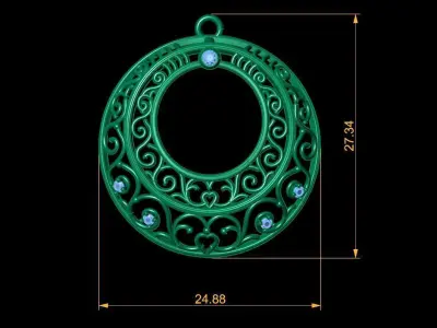 Fashion Pendant 3D print model