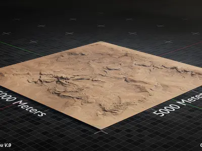 Desert Landscape Version 9 3D model