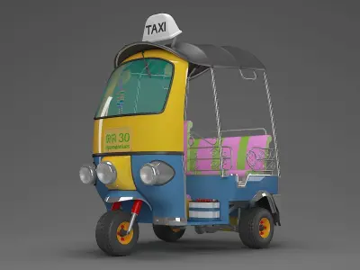 Little Thai Tuk Tuk 3D model
