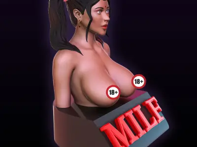 EXOTIC GIRL BUST NSFW 3D PRINTABLE MODEL 3D print model