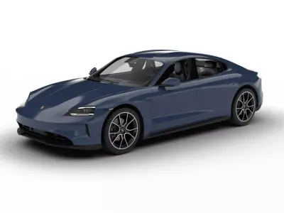 Porsche Taycan 4 2025 3d model 3D model