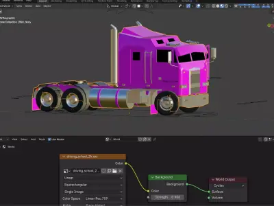 tractor truck Free 3D model