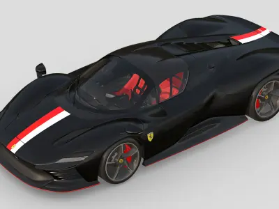 Ferrari Daytona SP3 Charles Leclerc 3D model