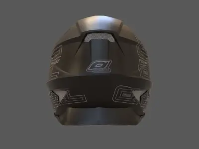 Oneal Motocross Racing Helmet Low-poly 3D model