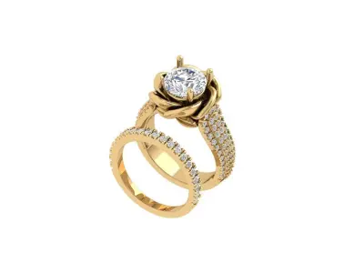 Wedding Ring  3D print model 44
