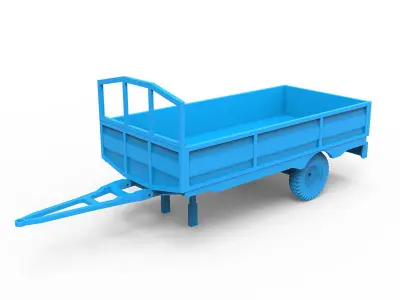 Trailer plastic toy 3D print model