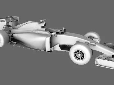 F1 Ferrari SF15-T Formula 2015 3D model