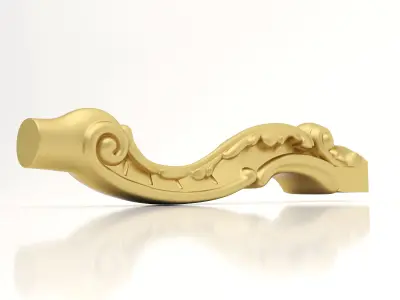 Cnc Furniture Leg 6 3D model