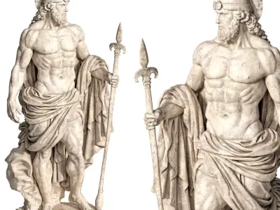 2 Warrior Goddess 3D model