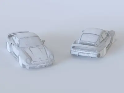 Porsche 959 3D printable 3D print model