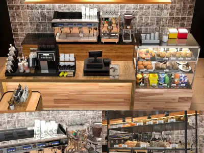 Coffee Kiosk 3 3D model