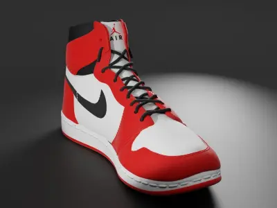 sneaker Air Jordan Low-poly 3D model