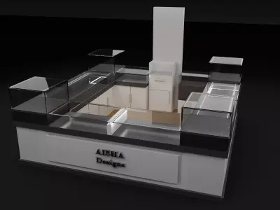 Booth Exhibition Stand a334 3D model